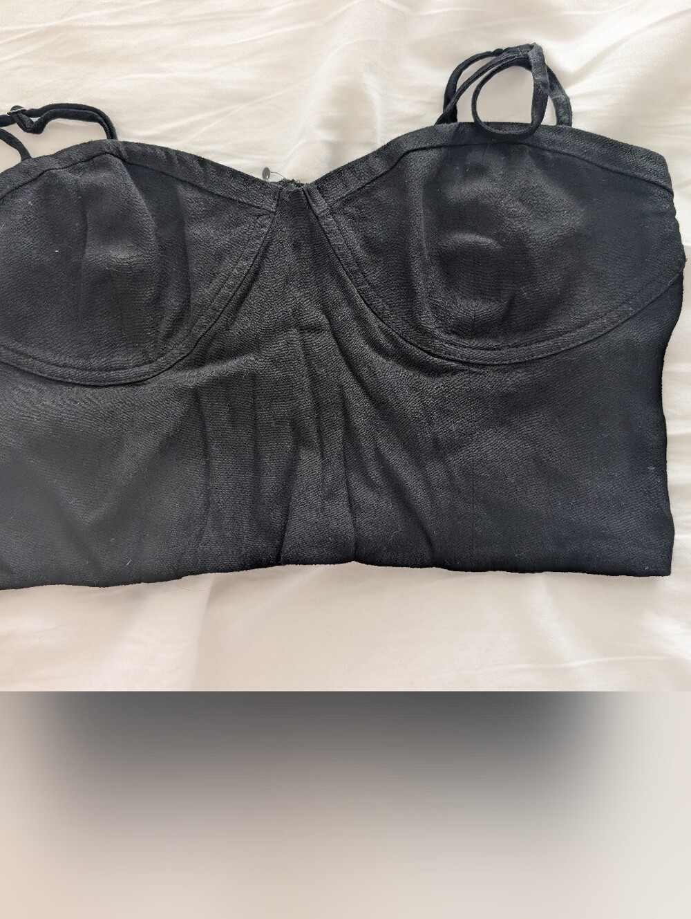 Aritzia Black Bustier Tank Top